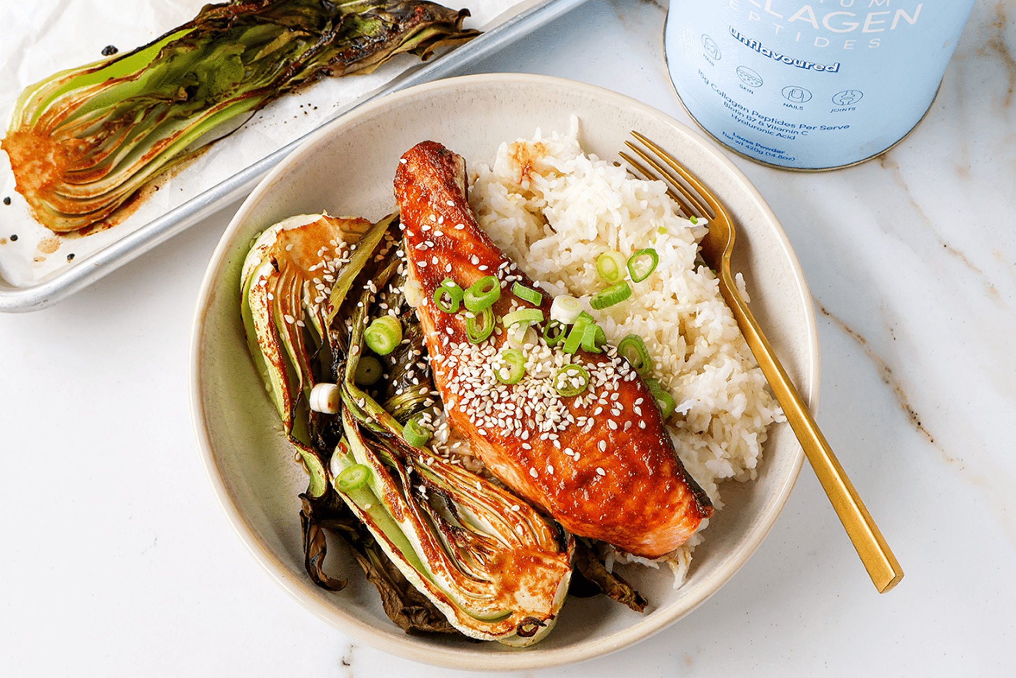 Salmon and Bok Choy