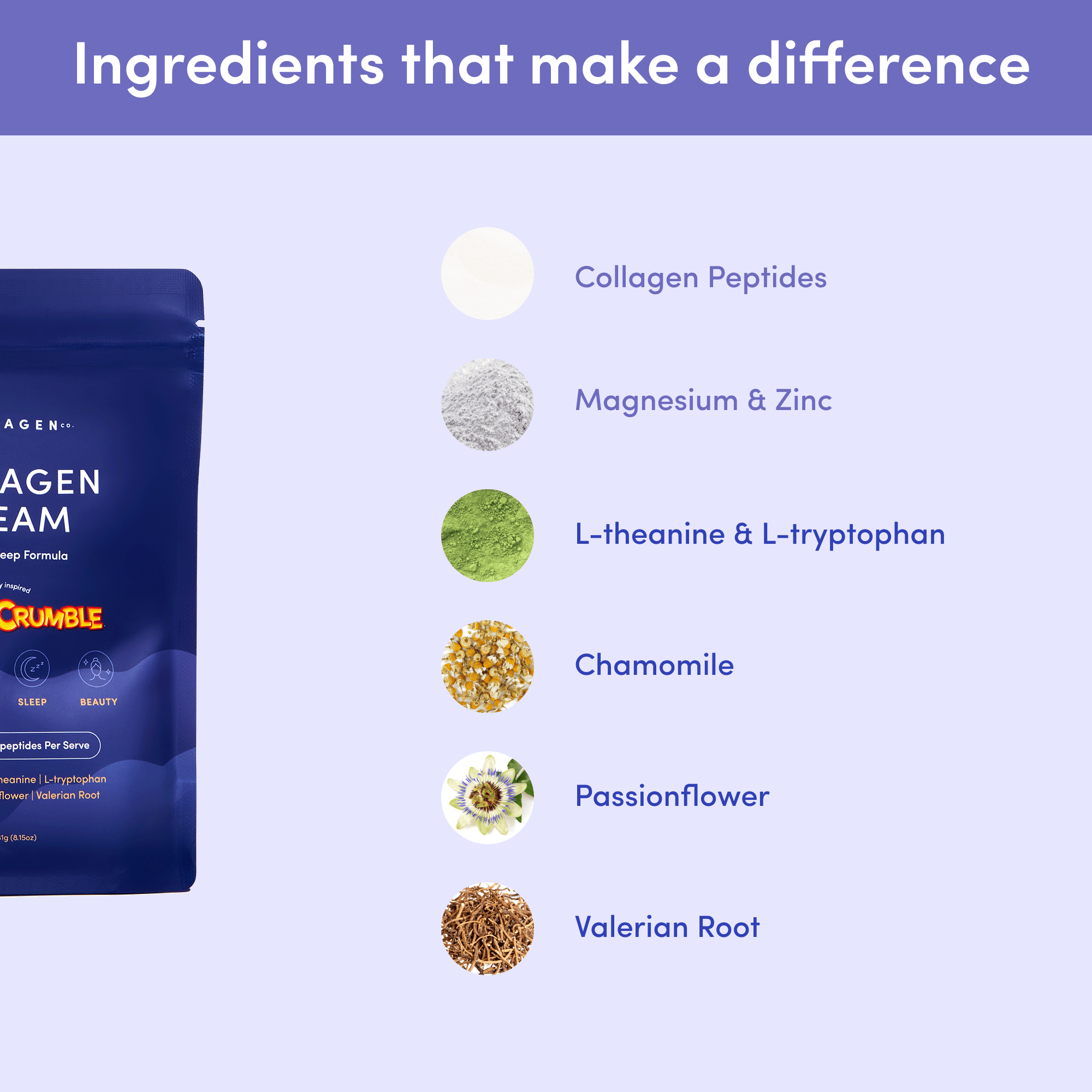Violet Crumble Collagen Dream Advanced Sleep Formula Hot Chocolate - 231g - The Collagen Co.