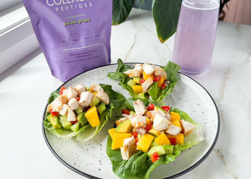 Chicken Mango Salsa Lettuce Wraps