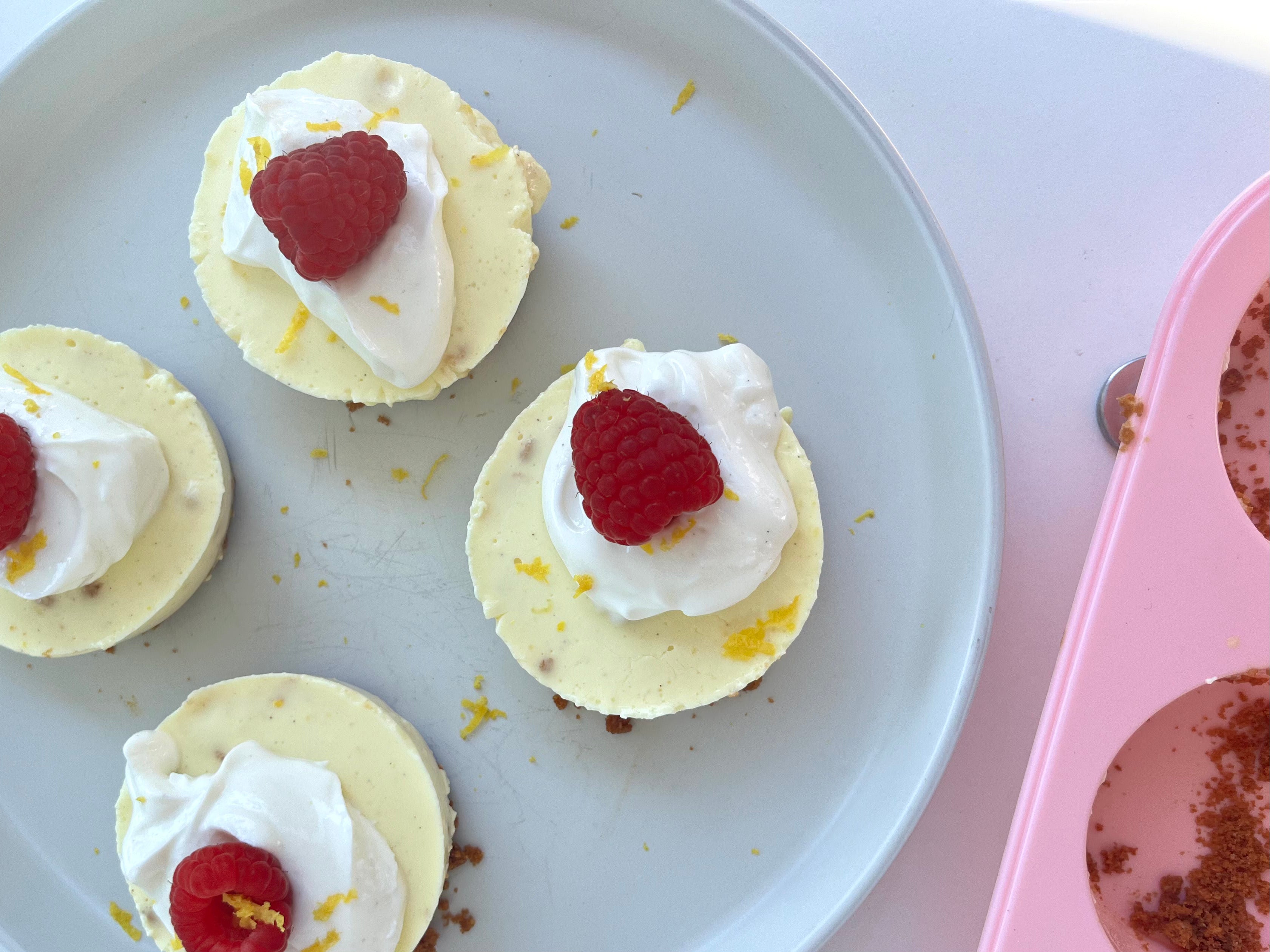 Mini Biscoff Lemon Cheesecake