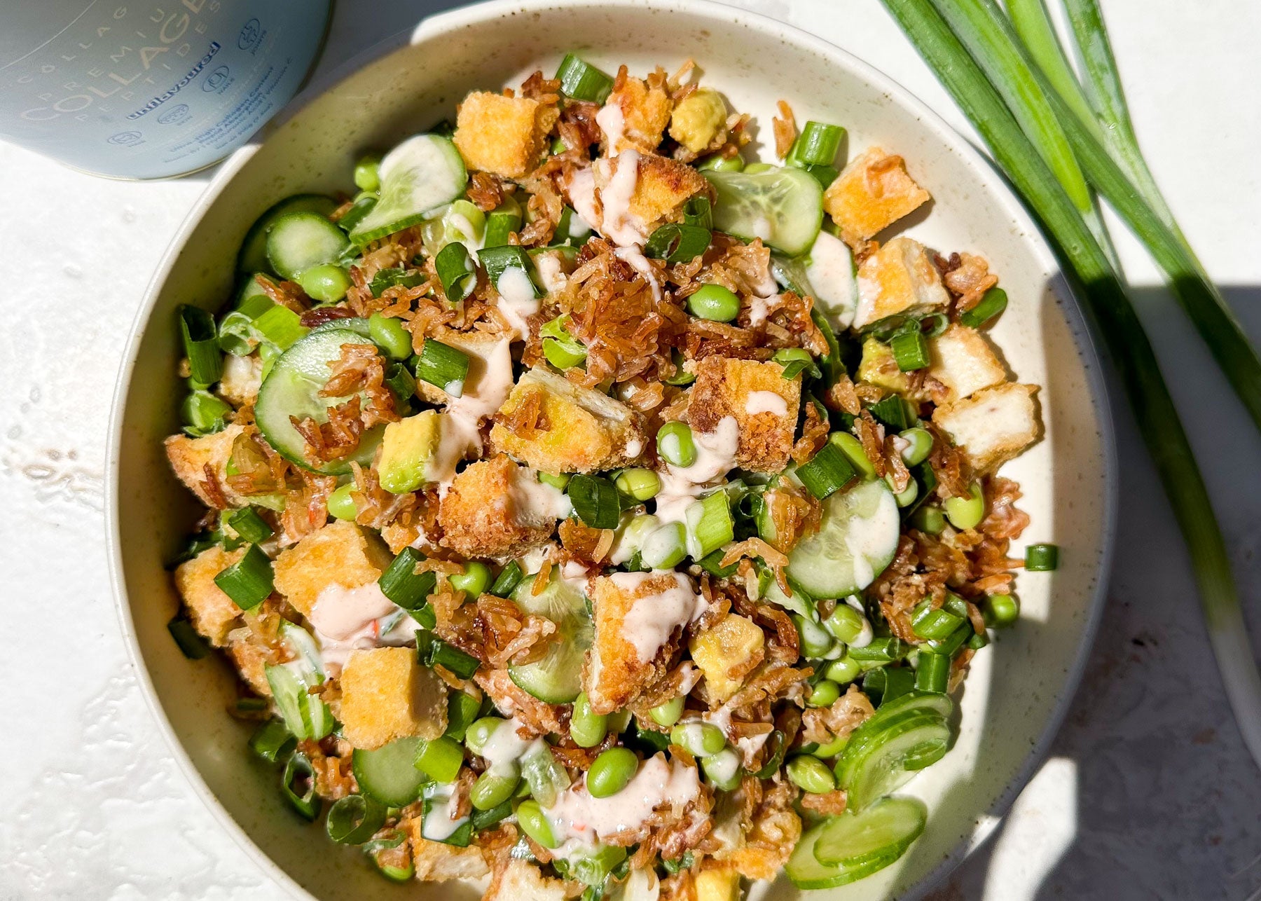 Sweet Chilli Crispy Rice Salad