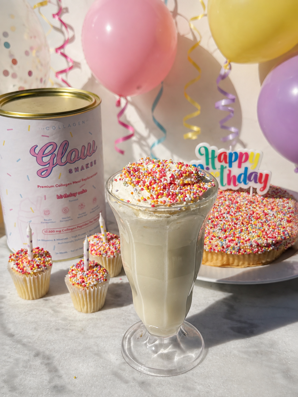 Birthday Cake Glow Shake