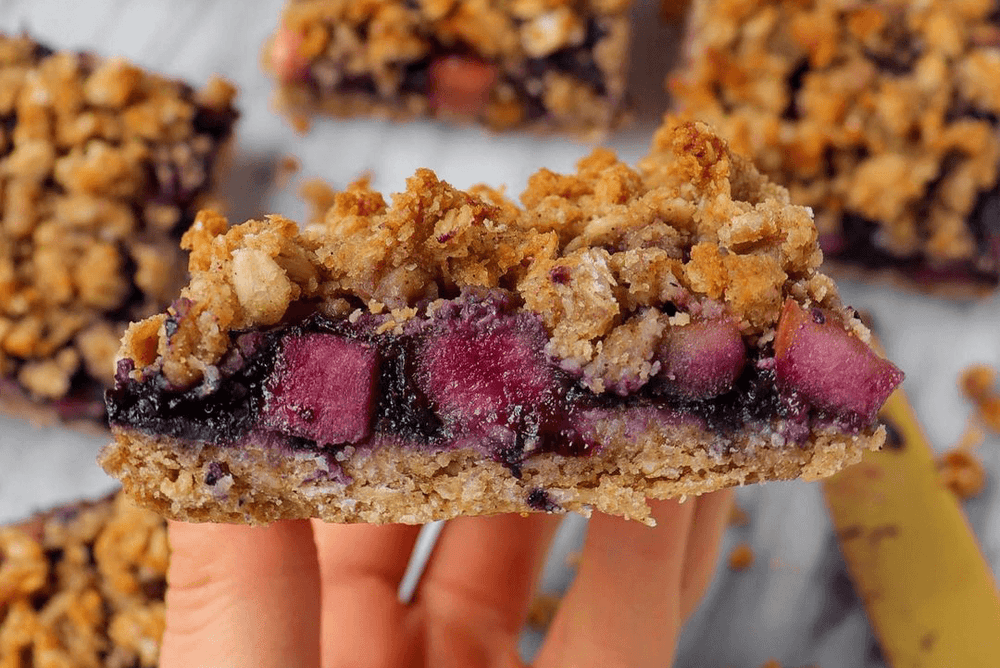 Blueberry Apple Crumble Collagen Bars