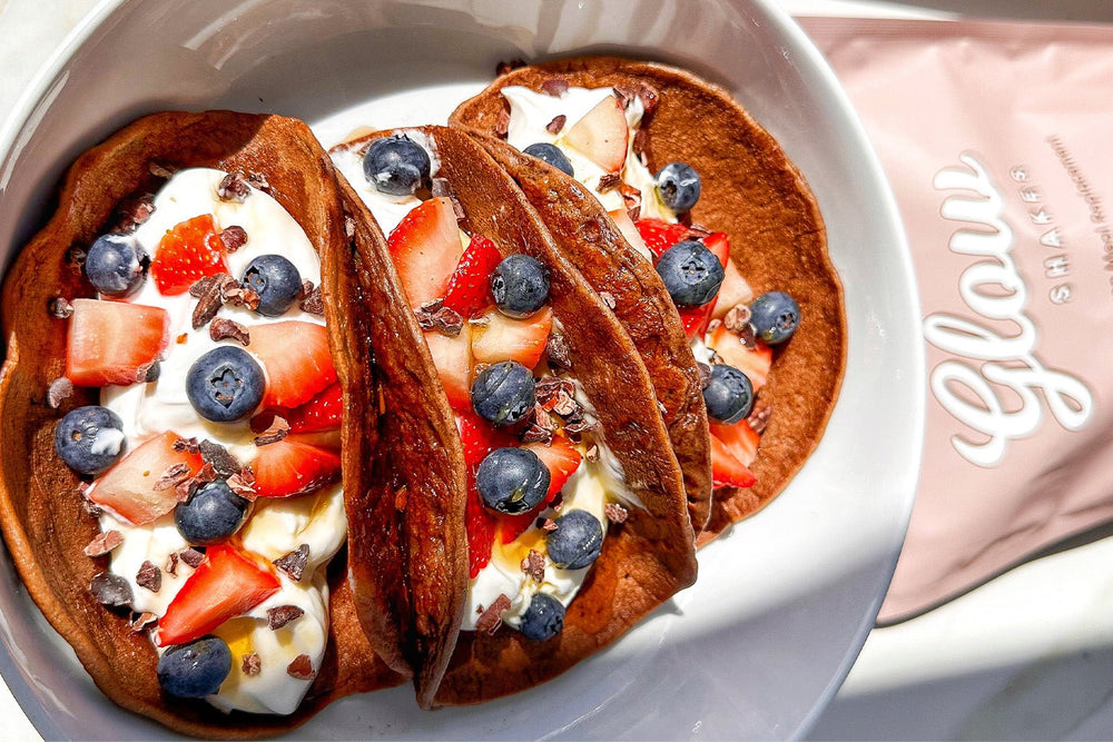Choc Collagen Pancake Tacos