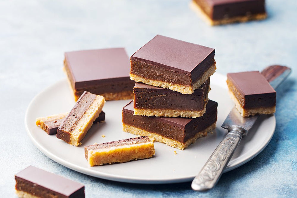 Decadent Choc Caramel Collagen Slice