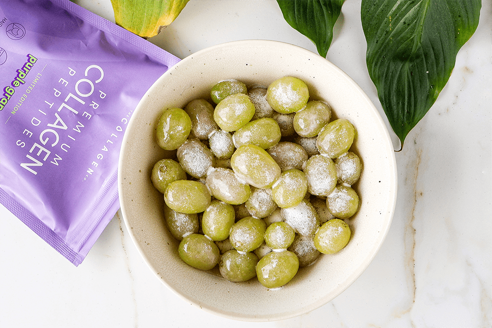 Frozen Sour Candy Grapes