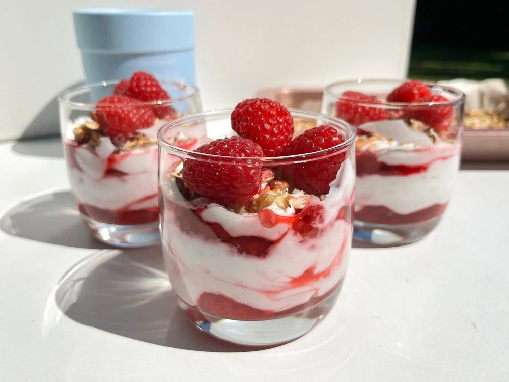 Raspberry Breakfast Pots