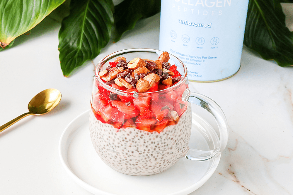 Strawberry Chia Seed Pudding