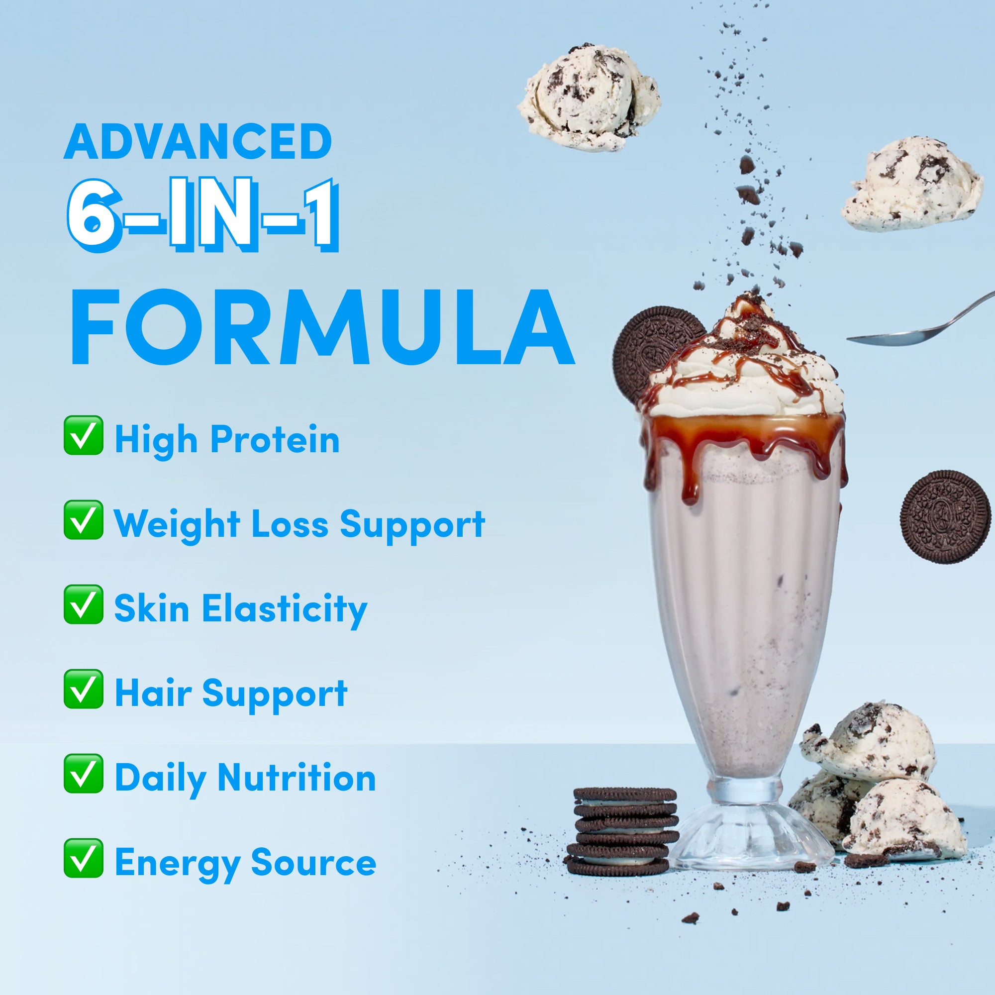 Cookies & Cream Collagen Meal Replacement - 784g