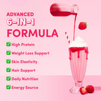 Strawberry Milkshake Collagen Meal Replacement - 756g
