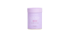 Purple collagen supplement jar with white text, promoting beauty and wellness benefits.