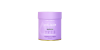 Purple collagen supplement container with black and white text, promoting beauty and wellness benefits.