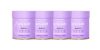 Four lavender collagen supplement jars aligned, each labeled "Beauty Collagen," with a sleek design focused on skin health and wellness.