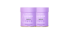 Two purple containers of collagen beauty supplements with white text, designed to support skin health and vitality.