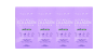 Four lavender collagen supplement cartons with elegant branding and beauty enhancement text.