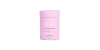 Pink container of collagen beauty supplement with sleek design, promoting skin health and wellness.