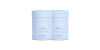Two light blue collagen supplement containers with minimalist design, side by side. Perfect for skincare and beauty routines.
