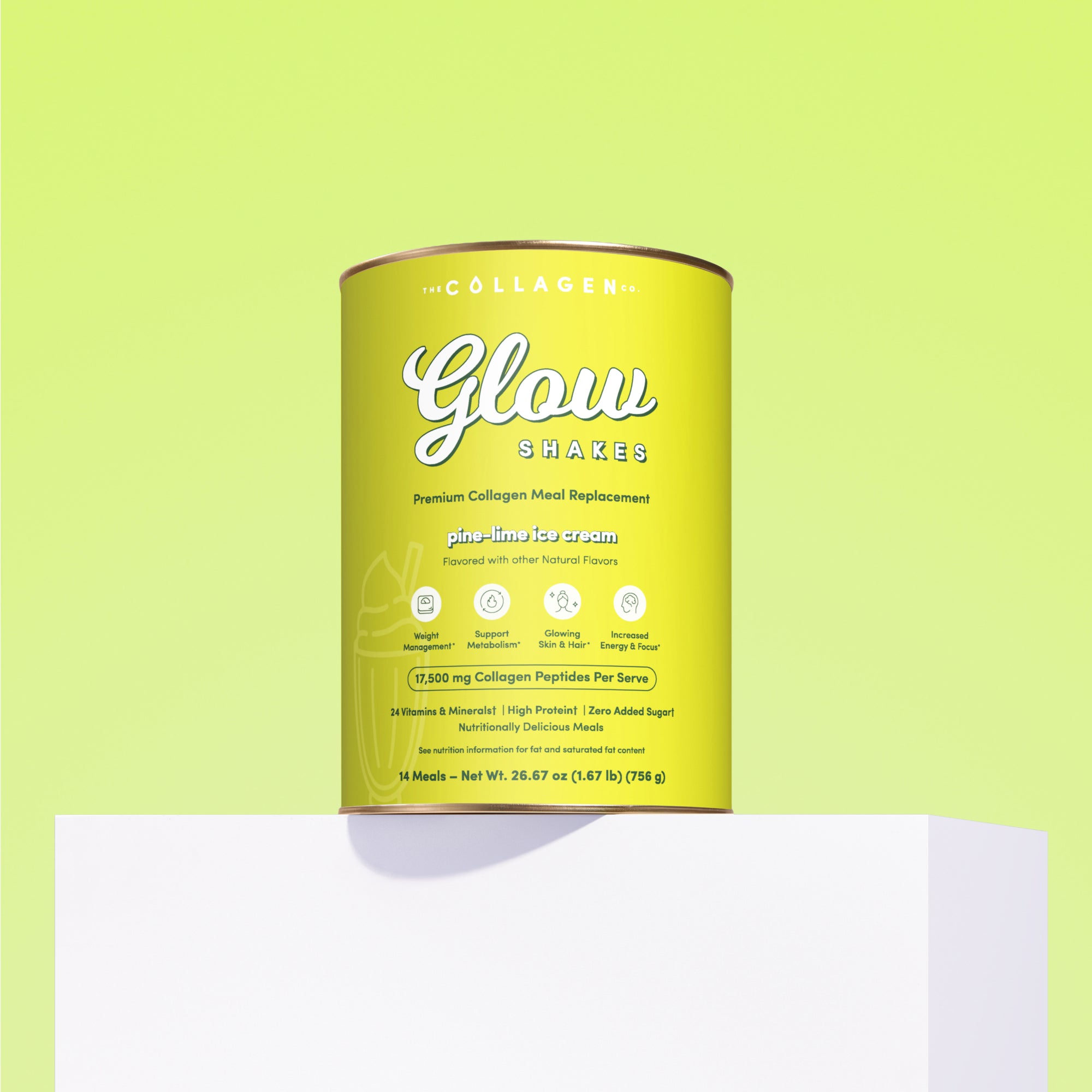 Pine Lime Ice Cream Collagen Meal Replacement - 756g