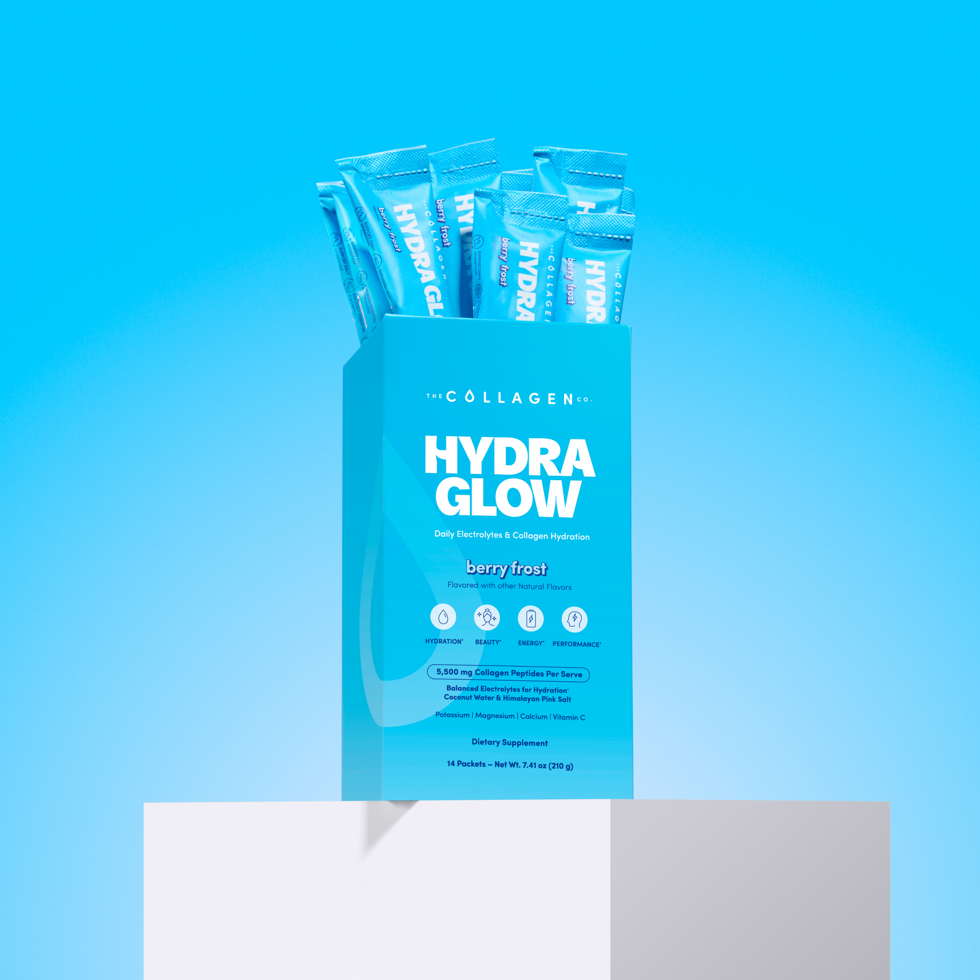 Berry Frost Hydraglow Collagen Electrolytes Sachets - 210g