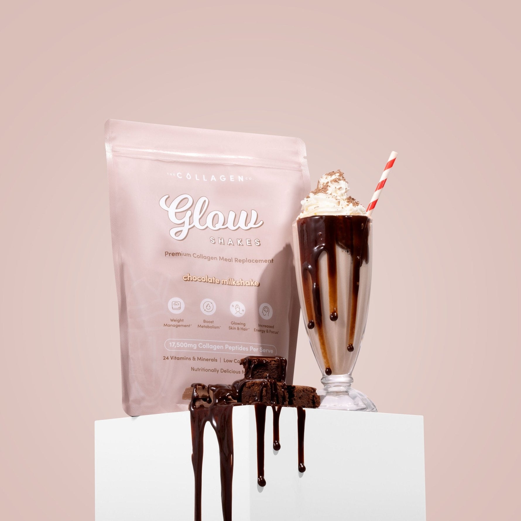 The Collagen Co Glow Shakes Banana Milkshake 756g