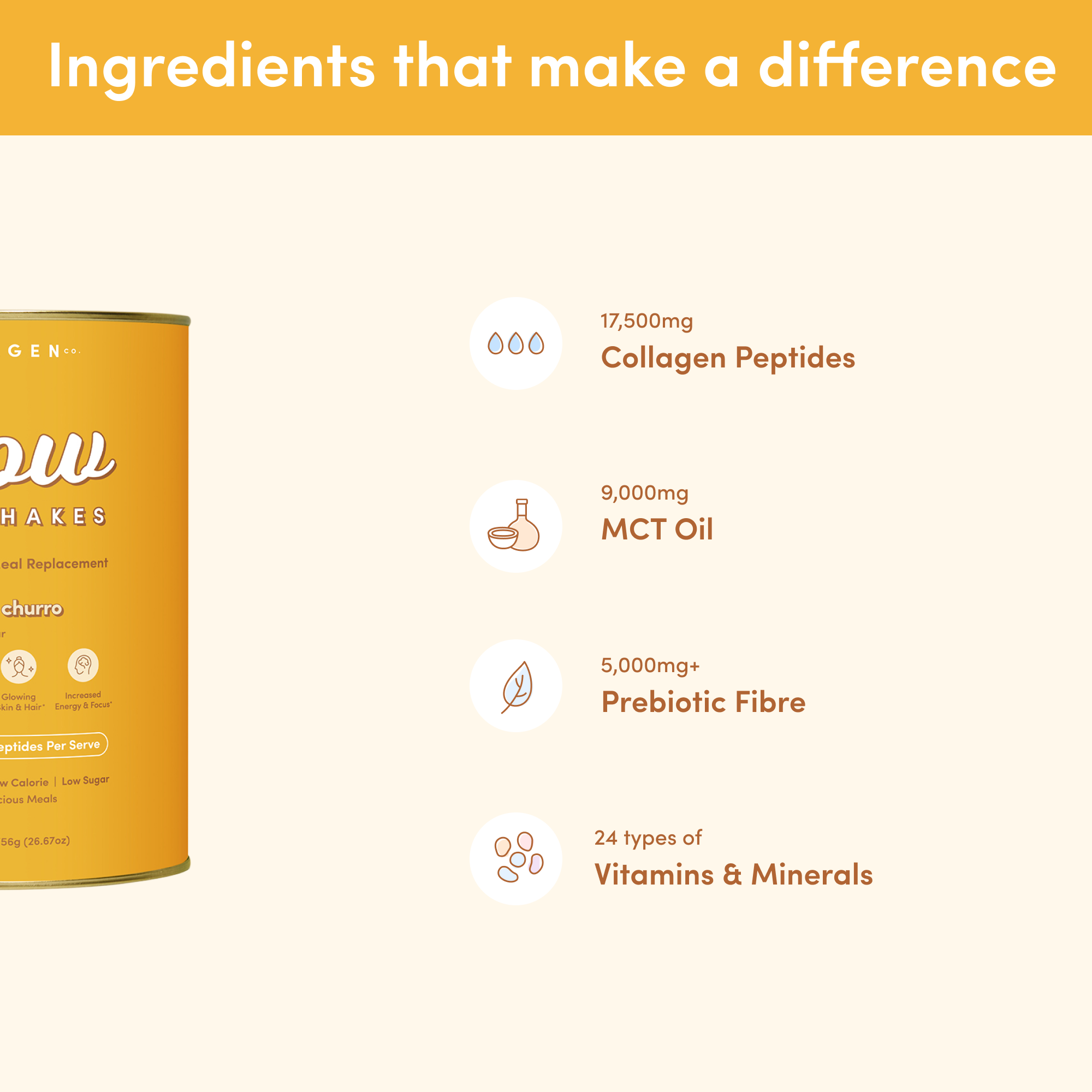 Cinnamon Churro Collagen Meal Replacement - 756g