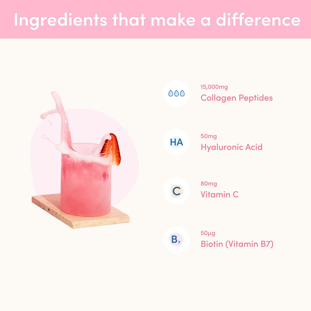 Strawberry Watermelon Collagen Powder - 280g - The Collagen Co.