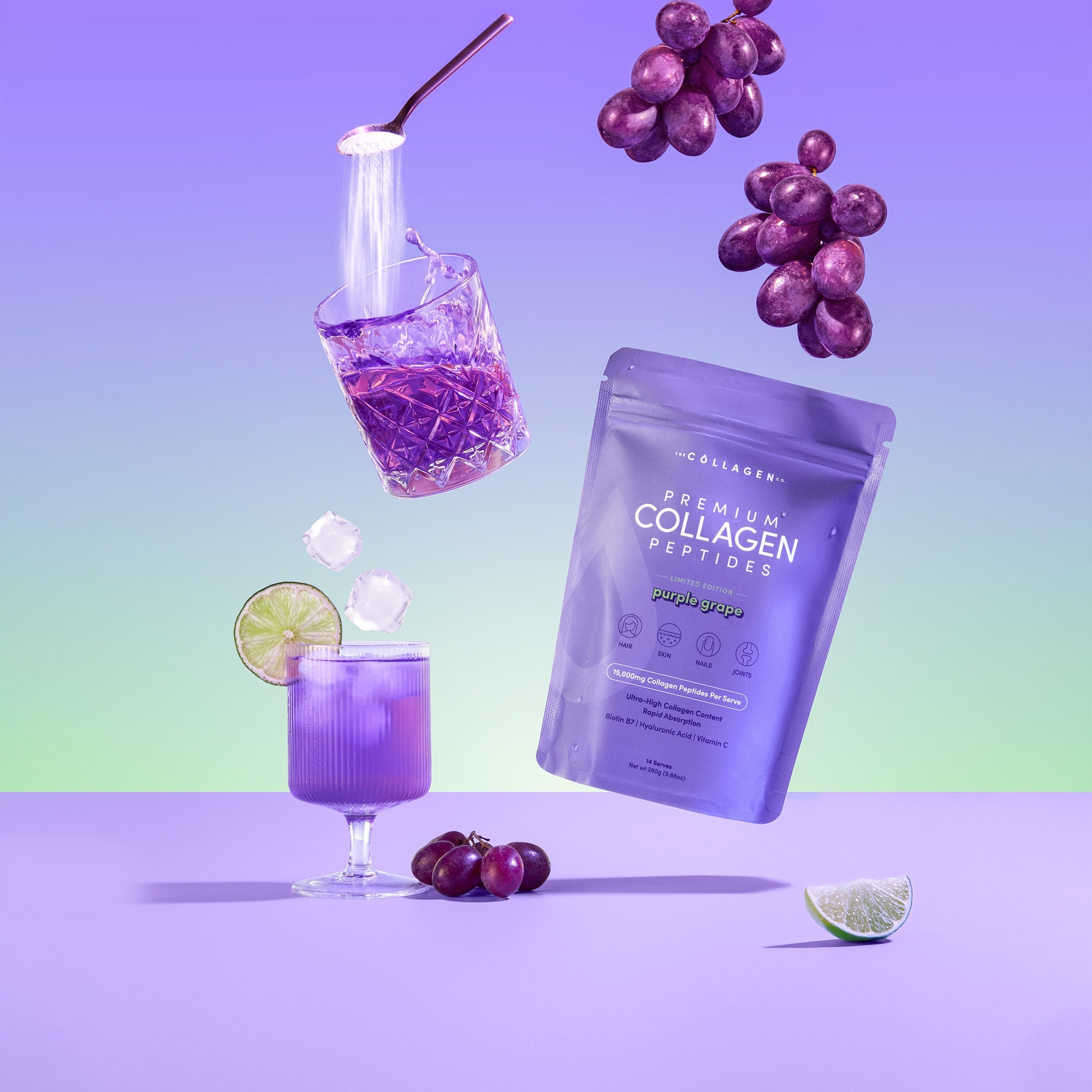 Purple Grape Collagen Powder - 280g - The Collagen Co.